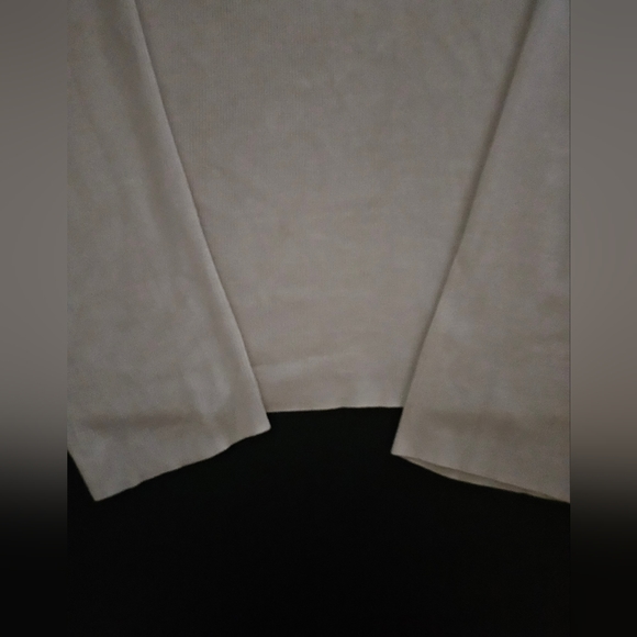 LOFT 100% Silk Off White Jersey - NWOT - Size L - Picture 6 of 6